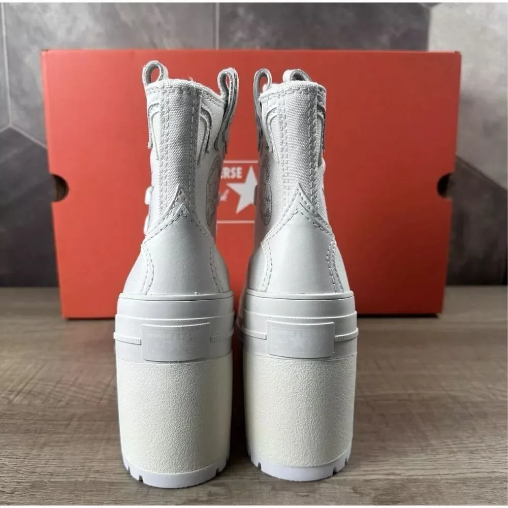 Converse Chuck 70 De Luxe Heel Western Hi Platform A10335C VIN White Women 9 NWB - Picture 5 of 10